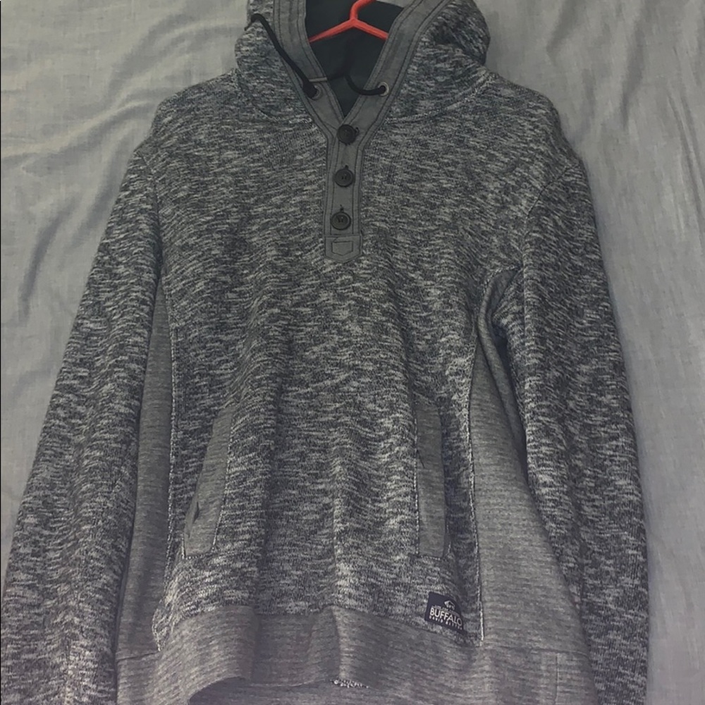 Buffalo button up sweatshirt